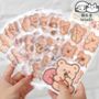 Cute Bunny Bear Animal Sticker Sheet Set, thumbnail 1 of 5