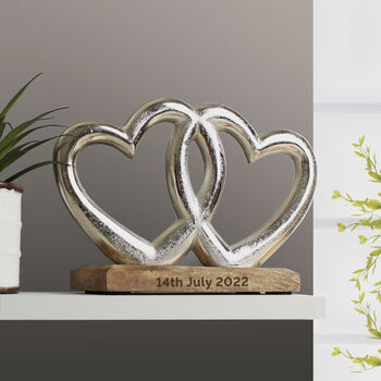 Personalised Double Heart Ornament, 4 of 4