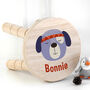 Personalised Cute Puppy Kids Wooden Stool, thumbnail 1 of 6