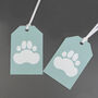 Luxury Paw Prints Gift Wrapping Paper 140gsm, thumbnail 3 of 5