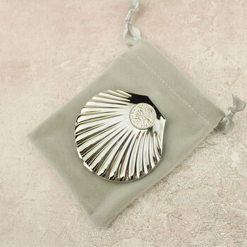 60th Birthday Sixpence Shell Compact Mirror, 3 of 9