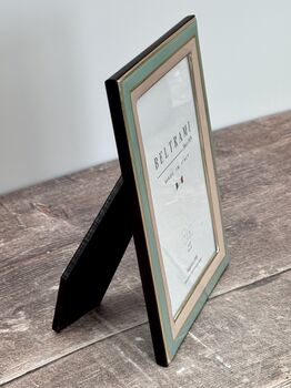 Beltrami Green And Pink Border Photo Frame, 3 of 3