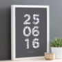 Personalised Floral Numbers Anniversary Print, thumbnail 3 of 6