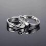 Adjustable Couple Promise Twist Infinity Rings, thumbnail 4 of 4