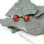 Stunning Red Artisan Stud Earrings, thumbnail 2 of 6