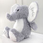 Personalised Grey Elephant Soft Toy, thumbnail 4 of 6