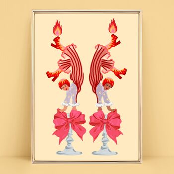 Candle Girls Art Print, 2 of 3
