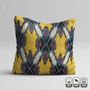 Traditional Yellow Ikat Cushion Cover, thumbnail 6 of 7