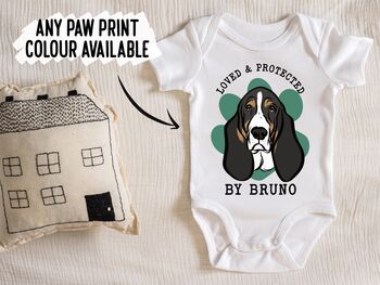 Basset Hound Baby Onesie, 3 of 6