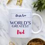 Personalised 'World's Greatest' Mug, thumbnail 2 of 3