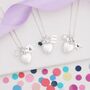 Personalised Silver Heart Locket Birthstone Necklace, thumbnail 8 of 13