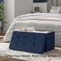 Ottoman Storage Chair And Footrest, thumbnail 6 of 11