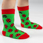 Kids Bamboo Socks | Ladybird Socks | Vegan Socks | Ladybug, thumbnail 3 of 3