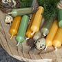 10 Mixed Short Dinner Candles | Spring Green And Yellow, thumbnail 1 of 7