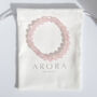 Rose Quartz Crystal Gemstone Bracelet For Love, thumbnail 2 of 3