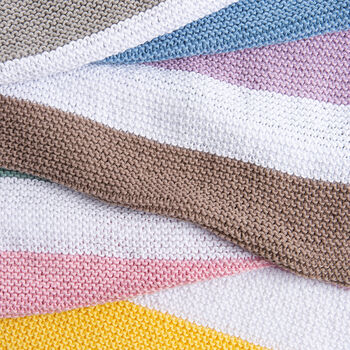 Summer Rainbow Blanket Beginners Knitting Kit, 6 of 8