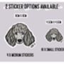 Poodle Face Stickers, thumbnail 4 of 6