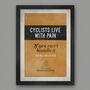 Eddie Merckx Quote Cycling Poster Print, thumbnail 1 of 3