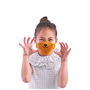 Orange Animal Inspired Children Face Mask, thumbnail 1 of 4