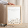 Minimal Script Foiled Wedding Drop Top Frame Guest Book, thumbnail 1 of 6