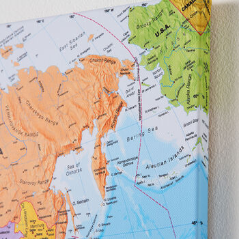 World Canvas Map Print, 2 of 6