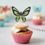 Butterfly Cupcake Toppers, Set Of Six, thumbnail 6 of 7