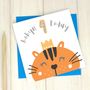 Personalised 'Party Animal' 4th Birthday Card, thumbnail 1 of 4