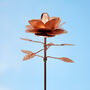 Recycled Metal Copper Rose Garden Stake, thumbnail 1 of 3