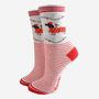 Women's Bamboo Socks Gift Box Grey Party Sausage Dogs, thumbnail 3 of 4