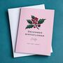 December Birth Flower Holly Card, thumbnail 2 of 2