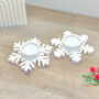 White Snowflake Christmas Candle And Tealight Holder, thumbnail 2 of 8