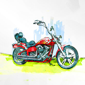 Motorbike Print Gift, 7 of 7