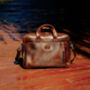 Genuine Leather Briefcase With Front Leather Patch, thumbnail 2 of 7