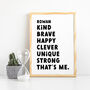 Personalised Kids Positive Affirmation Print, thumbnail 5 of 7