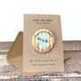 Heart Striped Save The Date Wedding Magnet, thumbnail 2 of 2