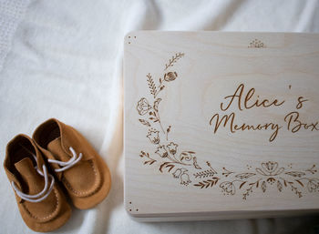 Personalised Memory Box With Floral Design, 6 of 9