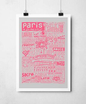Paris Landmarks Print, 4 of 9