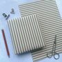 Stripe Mocha Paper Fibre 42cm X 29.Seven Size Wrapping Paper Sheet, thumbnail 2 of 5