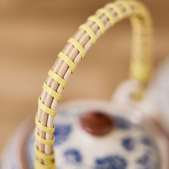 Blue Floral Ceramic Teapot With Infuser, 6 of 7