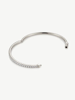 Gold Or Silver Tennis Bangle Bracelet, 4 of 11