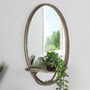 Rounded Wall Mirror With Shelf, thumbnail 1 of 6