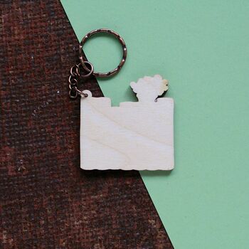 Bronte Sisters Books Wooden Keyring, 4 of 4