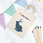 Personalised Child's Rabbit Gift Bag, thumbnail 2 of 3