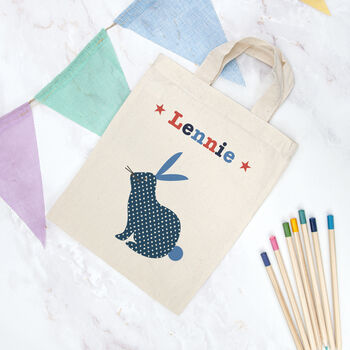 Personalised Child's Rabbit Gift Bag, 2 of 3
