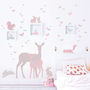 Deer, Fawn And Woodland Animals In Vintage Floral, thumbnail 2 of 4