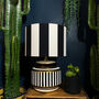 Beetlejuice Black And White Striped Lampshades, thumbnail 2 of 10