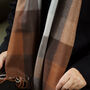 Men's Personalised Rusty Check Scarf, thumbnail 2 of 12