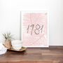 Personalised Year Print Palm Leaf Pink Or Green, thumbnail 1 of 3