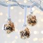 Personalised Gold Leaf Christmas Bauble, thumbnail 1 of 3