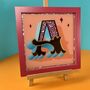 Gold Typography Wall Art 'Circus Letter A', thumbnail 2 of 9